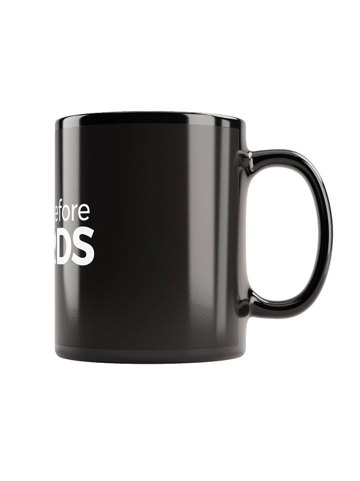 Black Glossy Mug - Coffee Before Words product image (2)