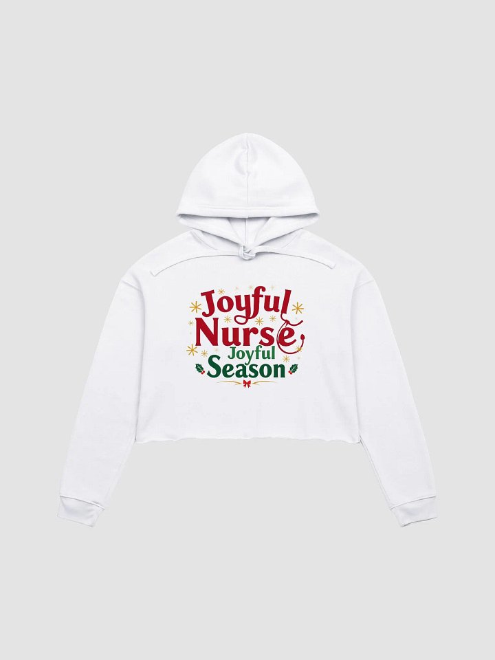 Joyful Season Festive Crop Hoodie product image (2)