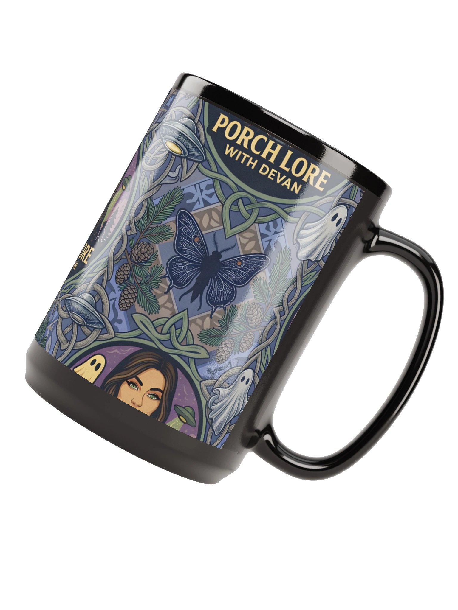 PORCH LORE DEVAN PERIWINKLE MOTH 15oz MUG product image (6)