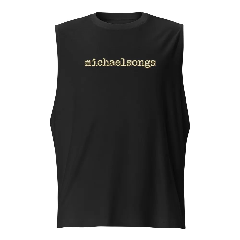muscle shirt with horizontal logo product image (7)