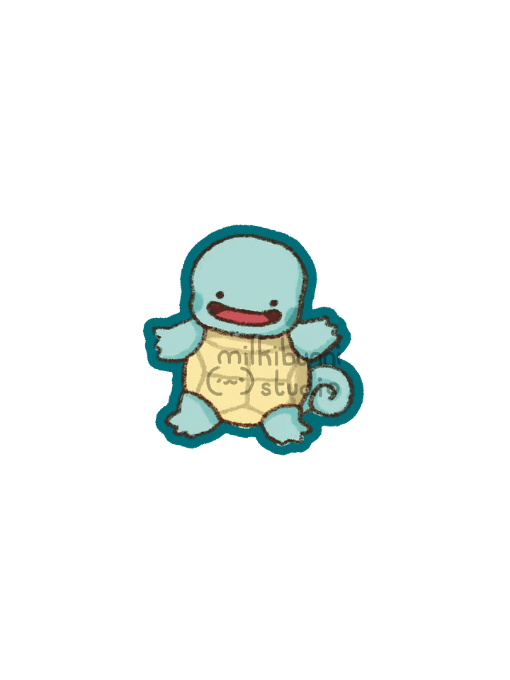 Squirtle Pokopia Sticker product image (1)