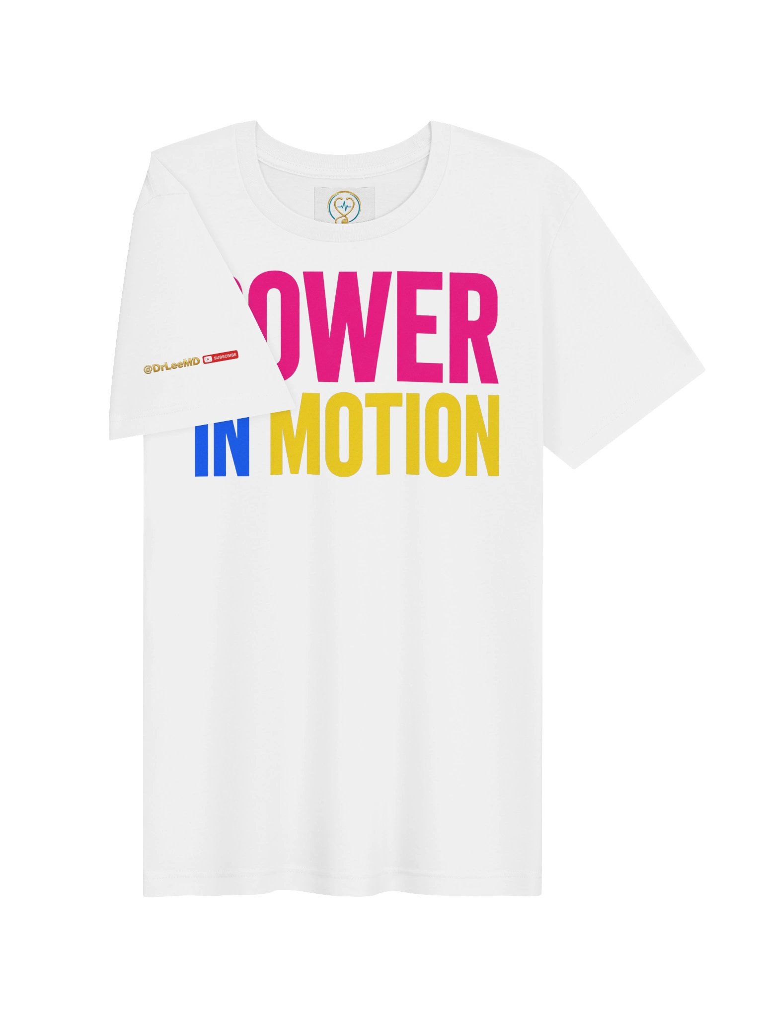 Power in Motion — White | Unisex T-Shirt product image (6)