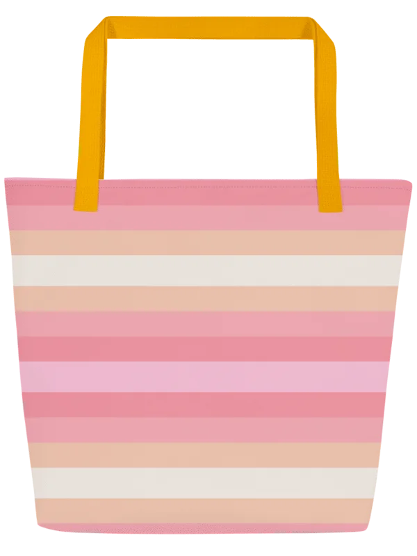 Sunset Stripes Beach Tote Bag with inside Pocket product image (1)