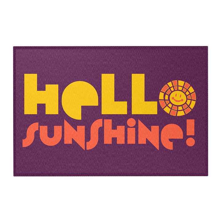 HELLO SUNSHINE! Playful Area Rug-Grape product image (1)