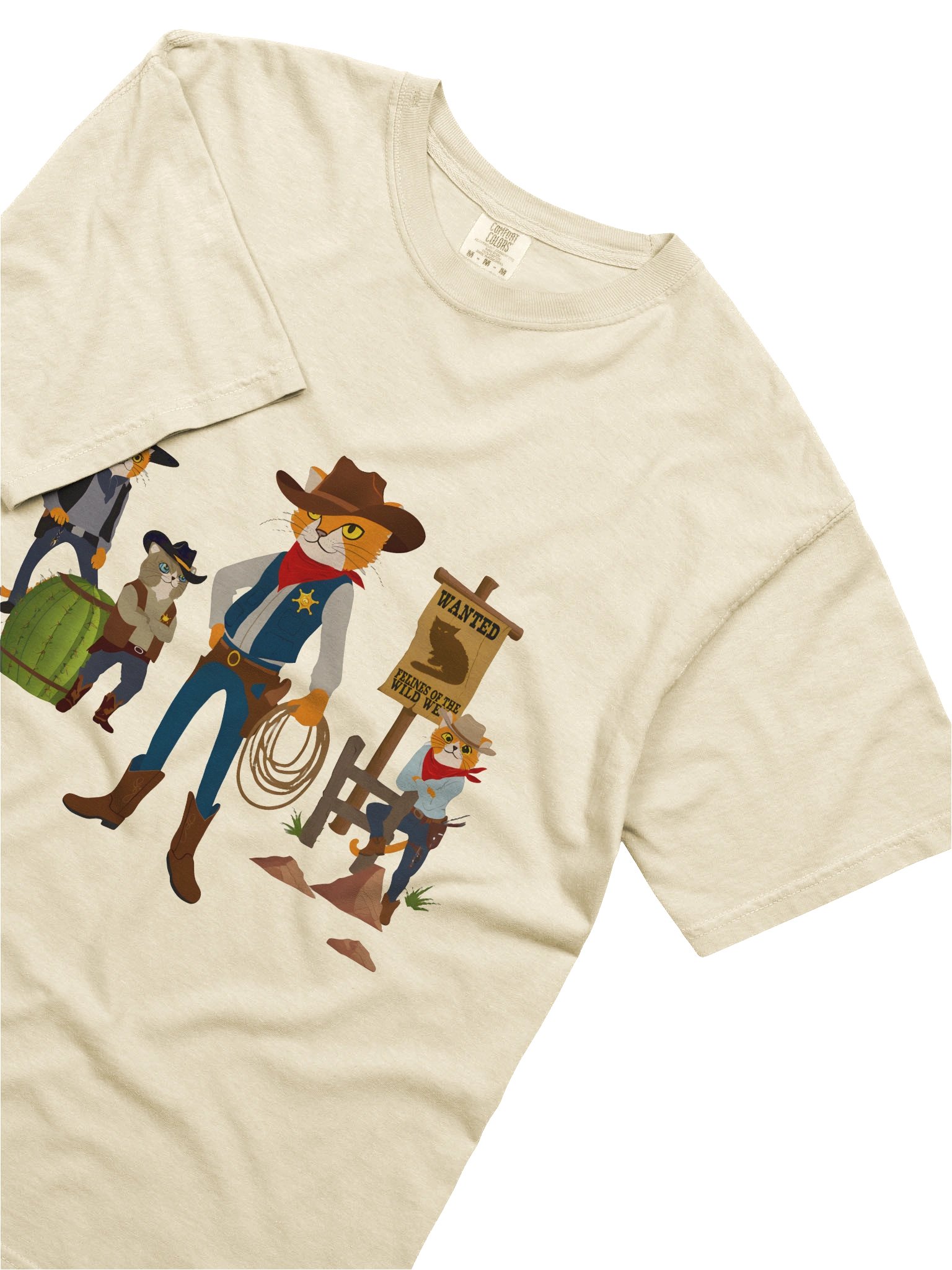 Felines of the Wild West Cowboy T-Shirt product image (17)
