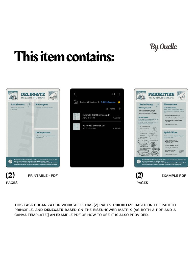 High-Impact Productivity Worksheet (PDF) product image (6)