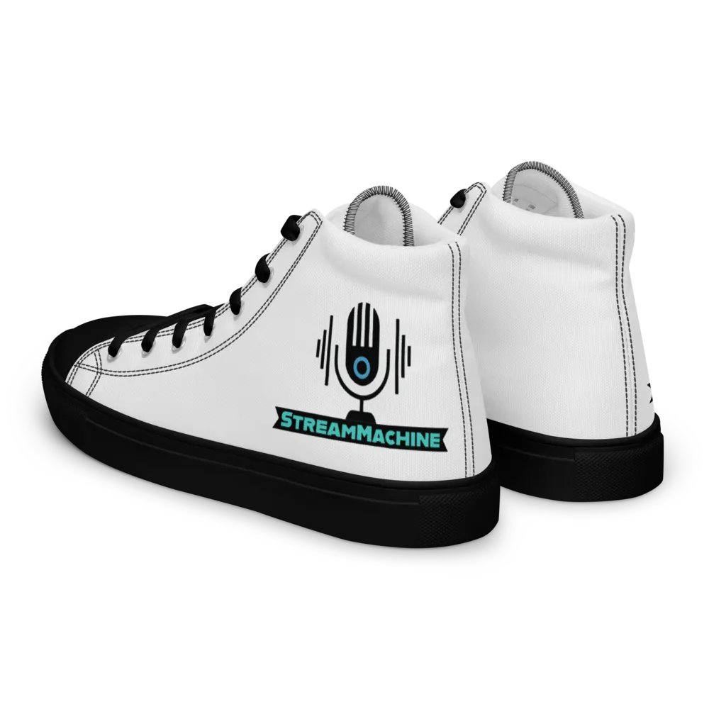 StreamMachine Men's High Top Canvas Shoes product image (4)