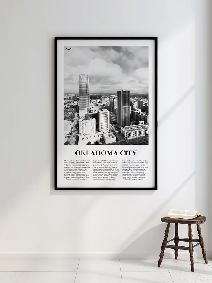 Oklahoma City 01 Newspaper Poster | Framed product image (7)