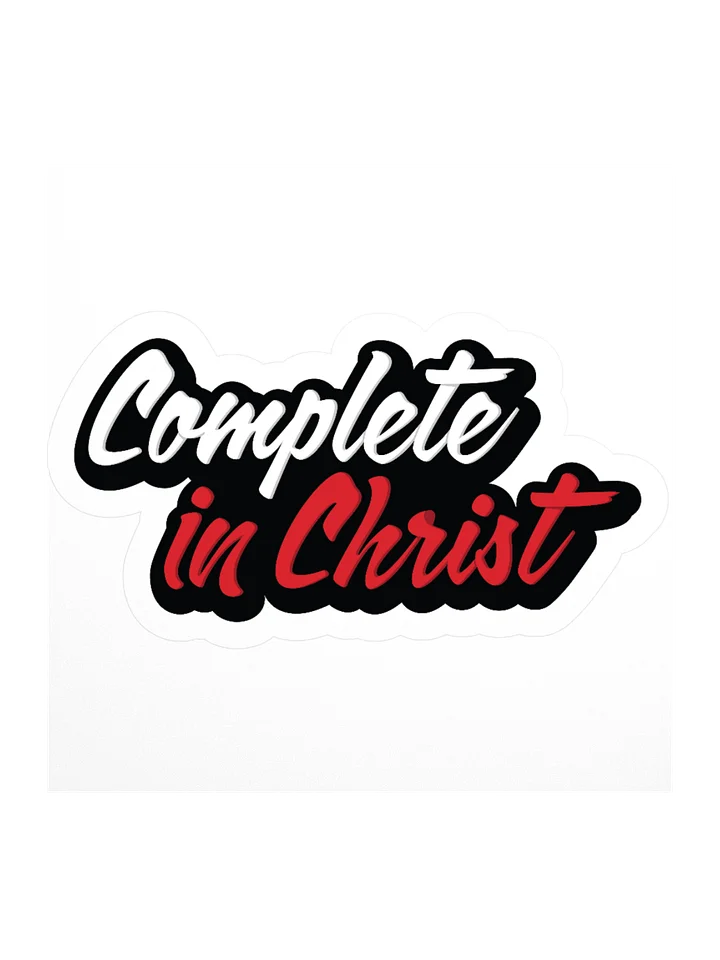 Complete in Christ (Red) - Sticker product image (2)