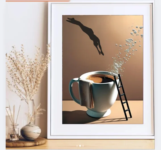 Coffee Diver Poster Wall Art product image (2)