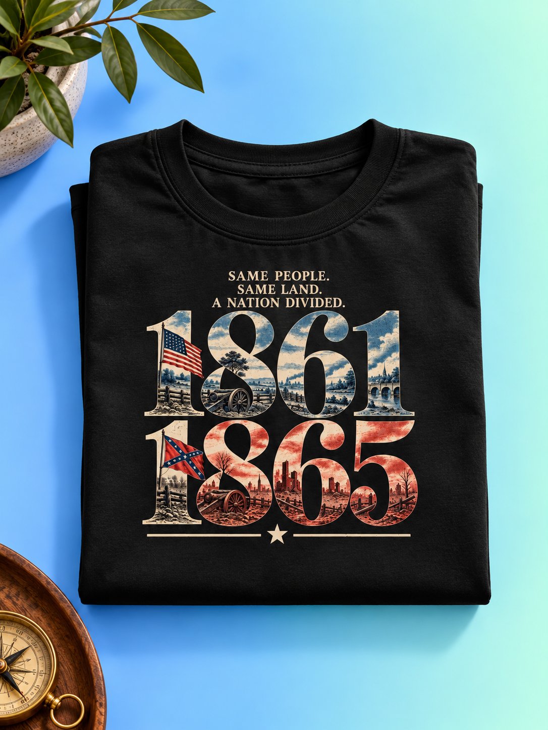 A Divided Nation Civil War T-Shirt product image (1)