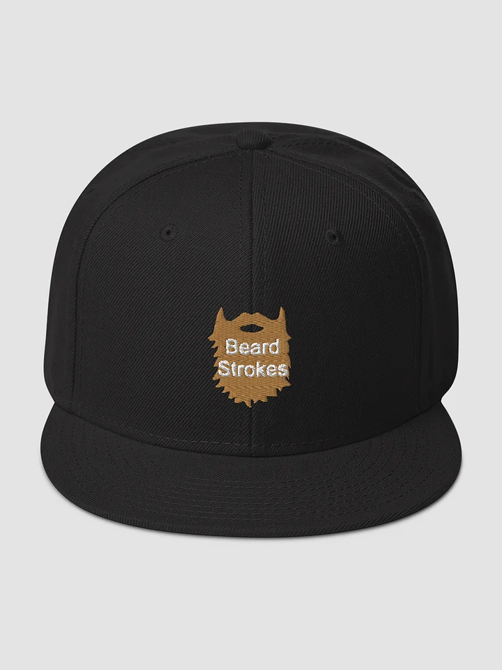 Beard Strokes Snapback Cap Hat (Brown Beard) product image (1)