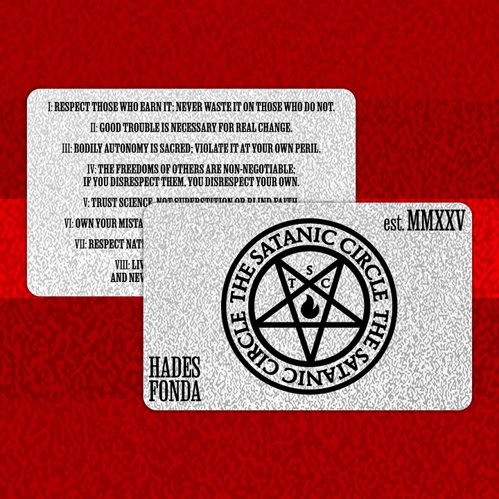 The Satanic Circle - Membership Cards product image (2)