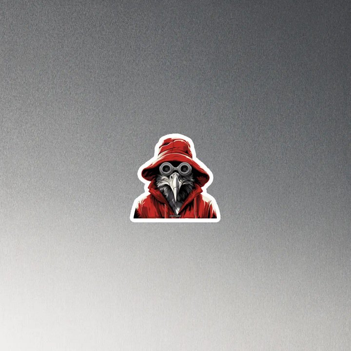 Premium Vinyl Magnet 🔴 Binocular Crow Man product image (2)