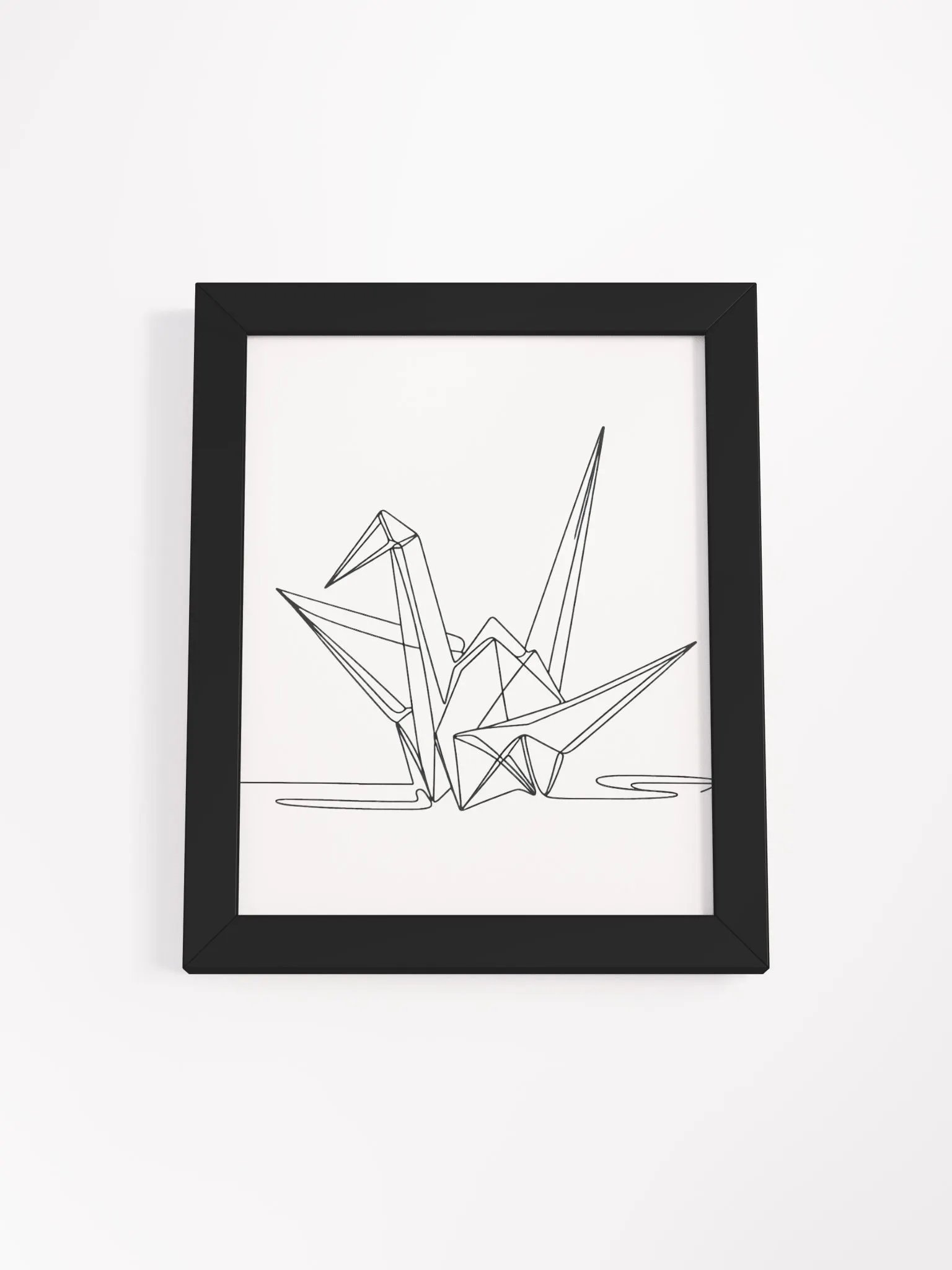 Origami Crane Lines Framed Poster product image (2)