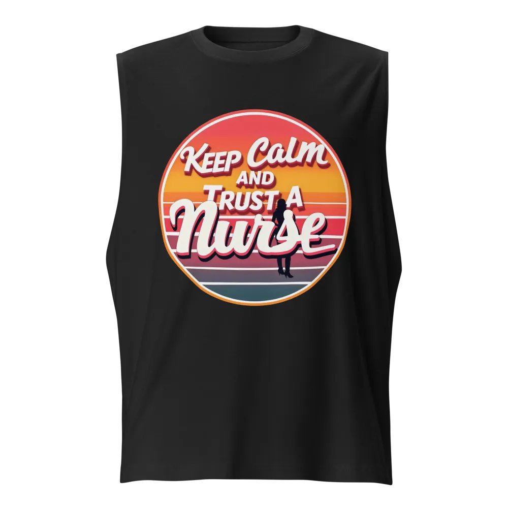 Sunset Nurse Retro Muscle Tank product image (1)