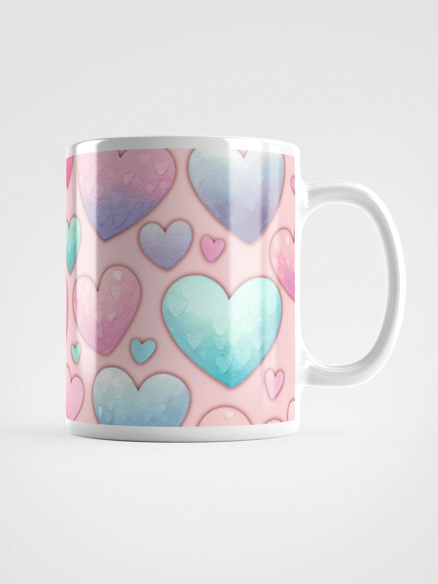 Pastel Hearts Delight Mug product image (4)