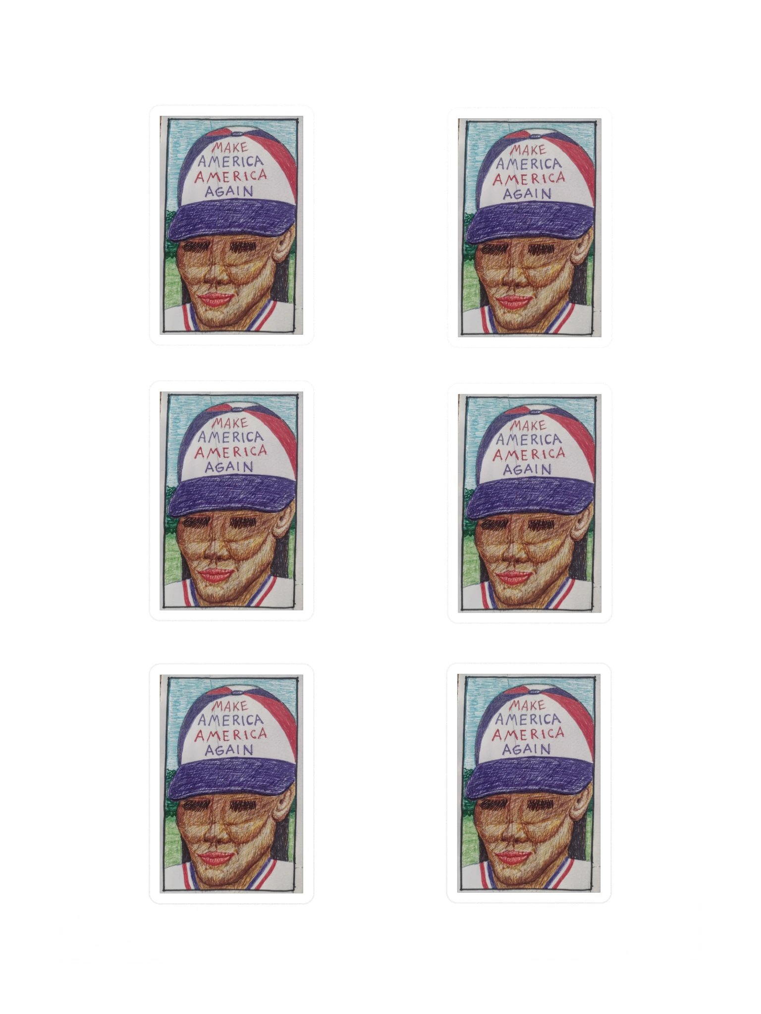 Make America America Again Sticker Sheet product image (3)