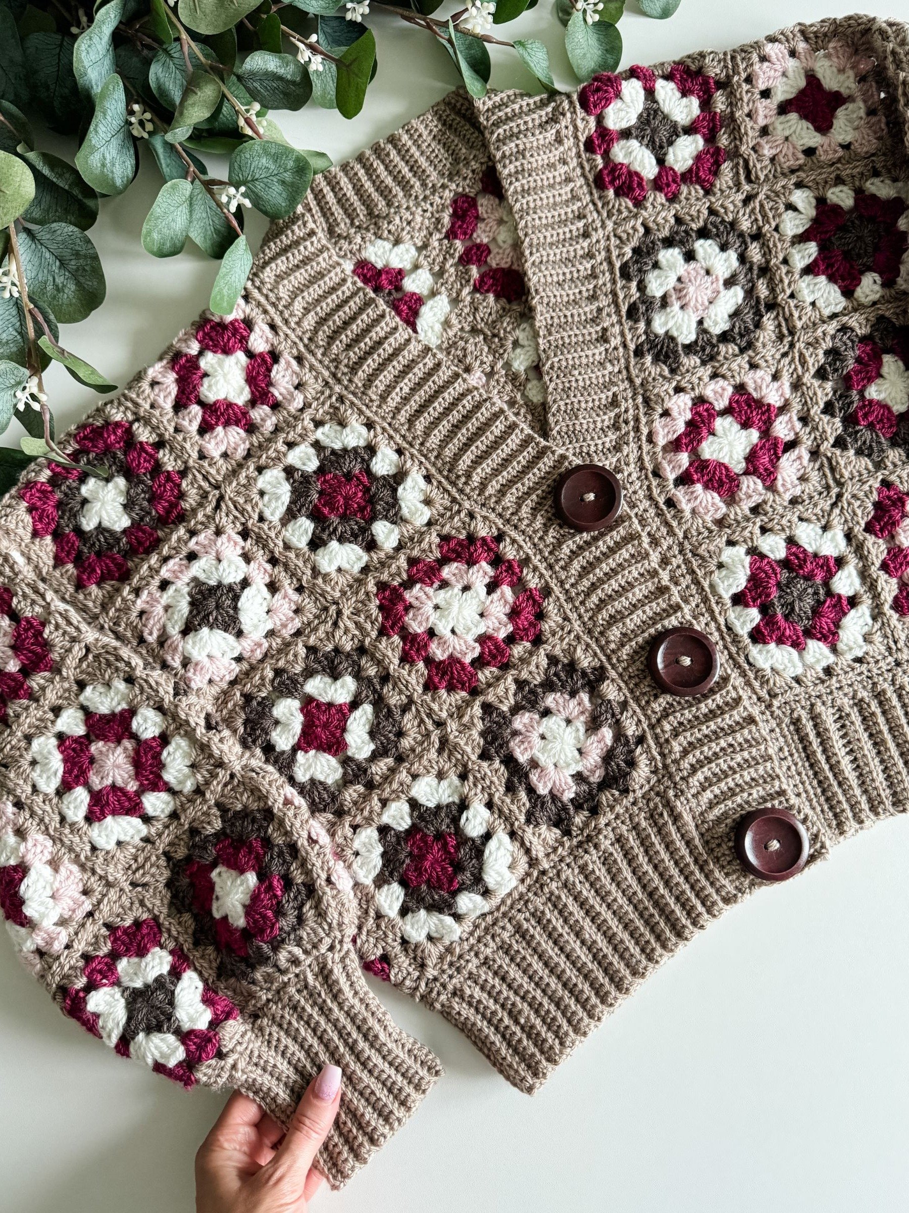 Granny Crop Cardigan Crochet Pattern product image (7)