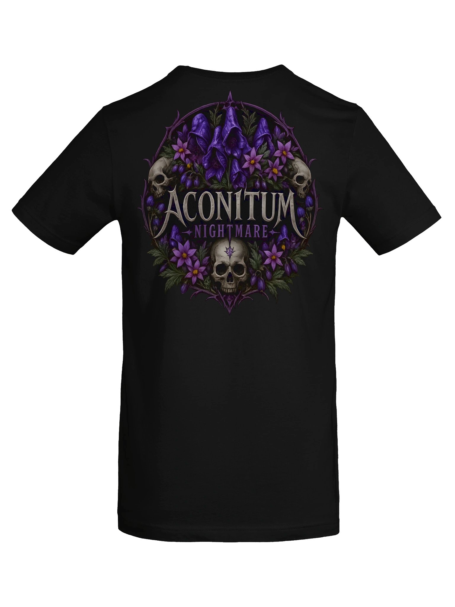 Aconitum Nightmare Skull Floral Tee product image (6)