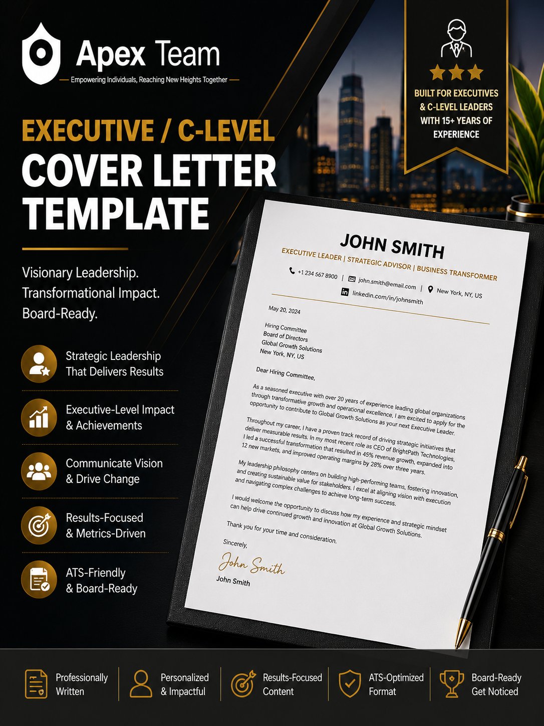 Executive/ C-suite Cover Letter Toolkit product image (1)