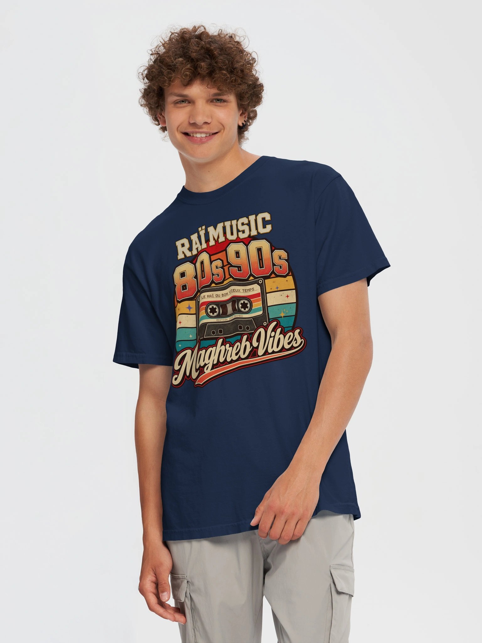 T-shirt Vintage Raï Music – Maghreb Vibes (Édition Cassette Rétro) product image (4)