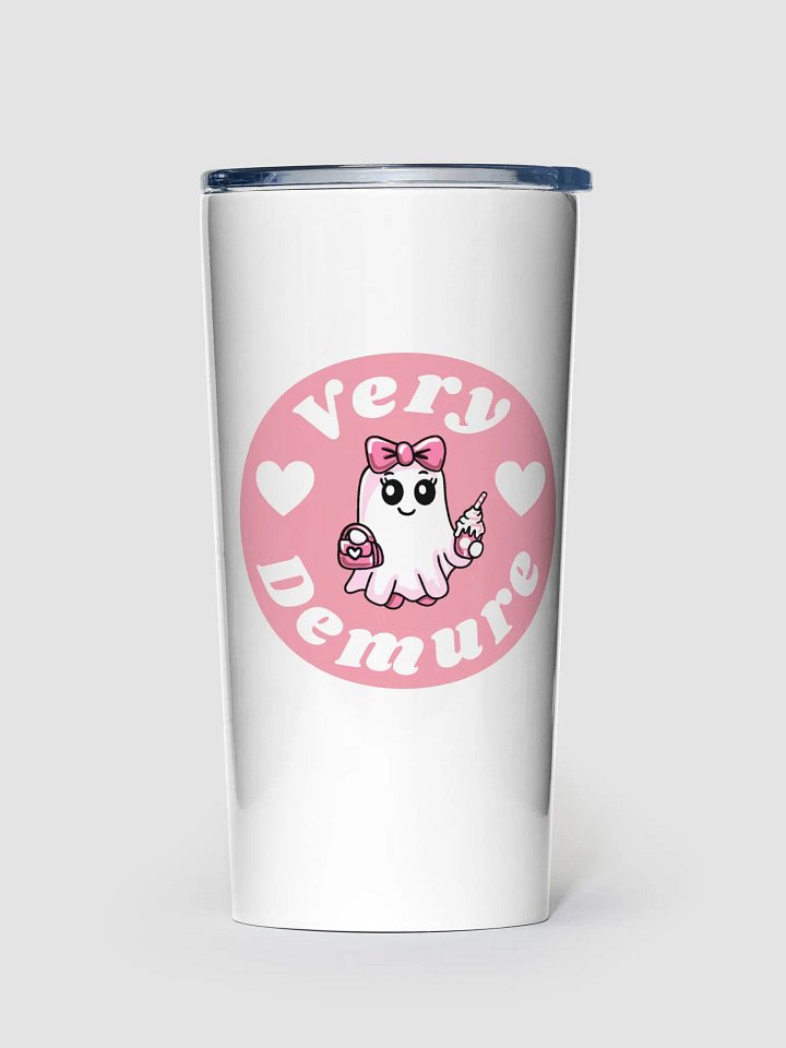 Very Demure Cute Ghost 20oz Stainless Steel Tumbler product image (1)