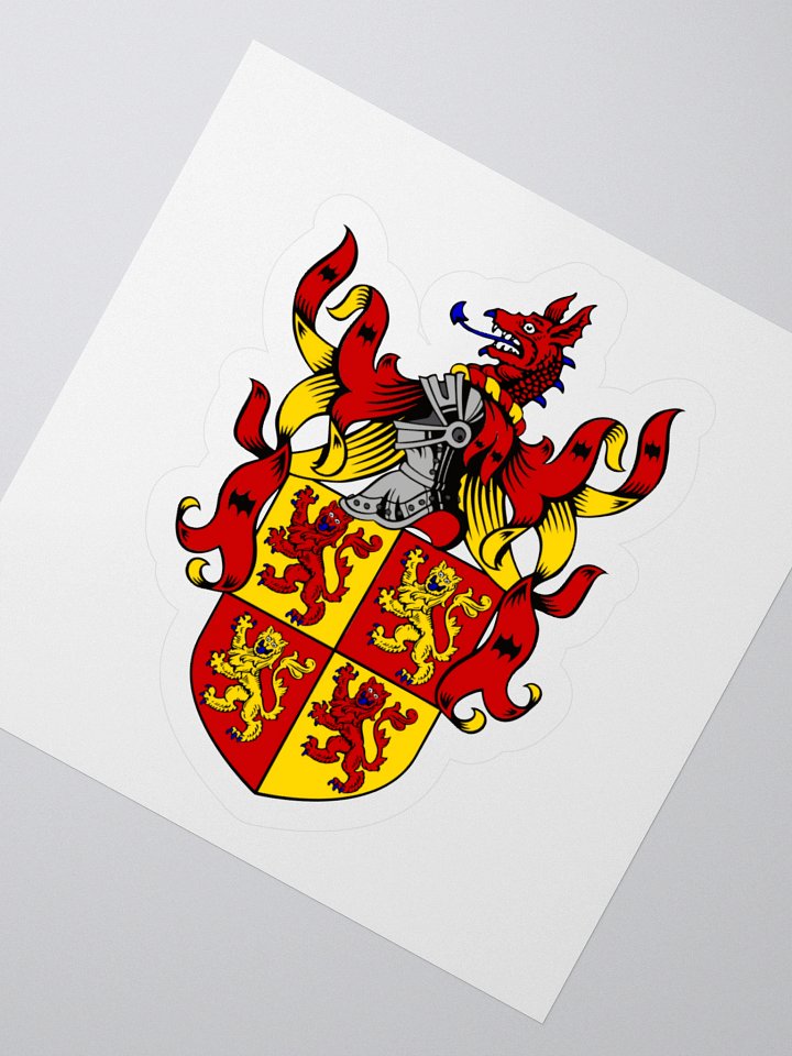 Owain Glyndŵr Crest Kiss Cut Sticker product image (4)
