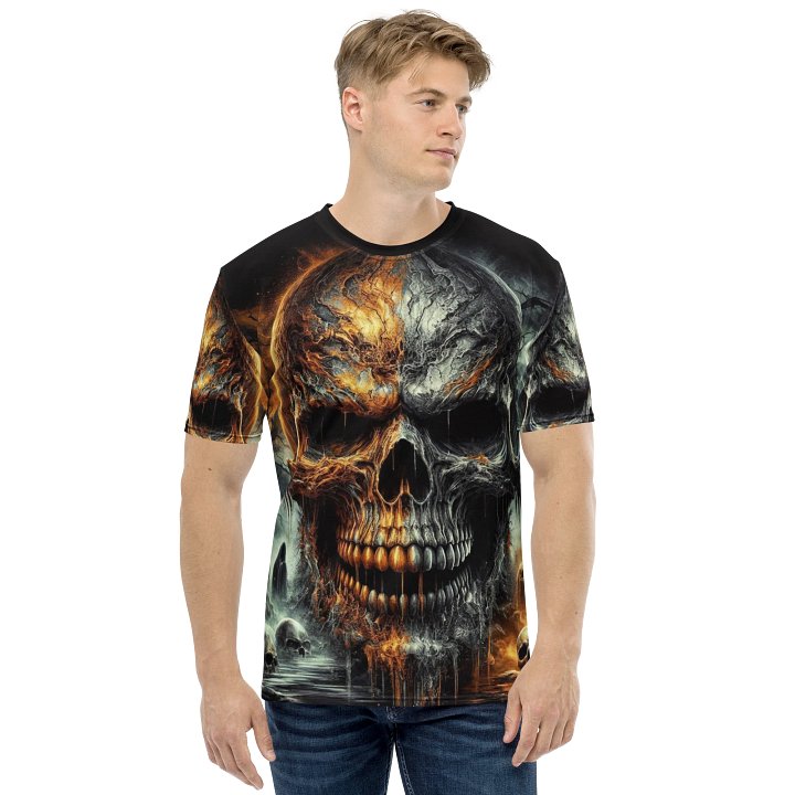 Dual-Tone Skull All-Over T-Shirt. product image (1)