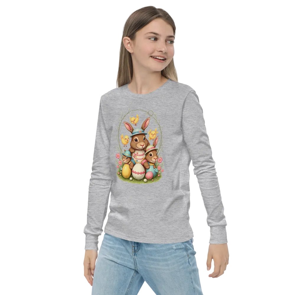 Springtime Bunnies Youth Long Sleeve Tee product image (22)