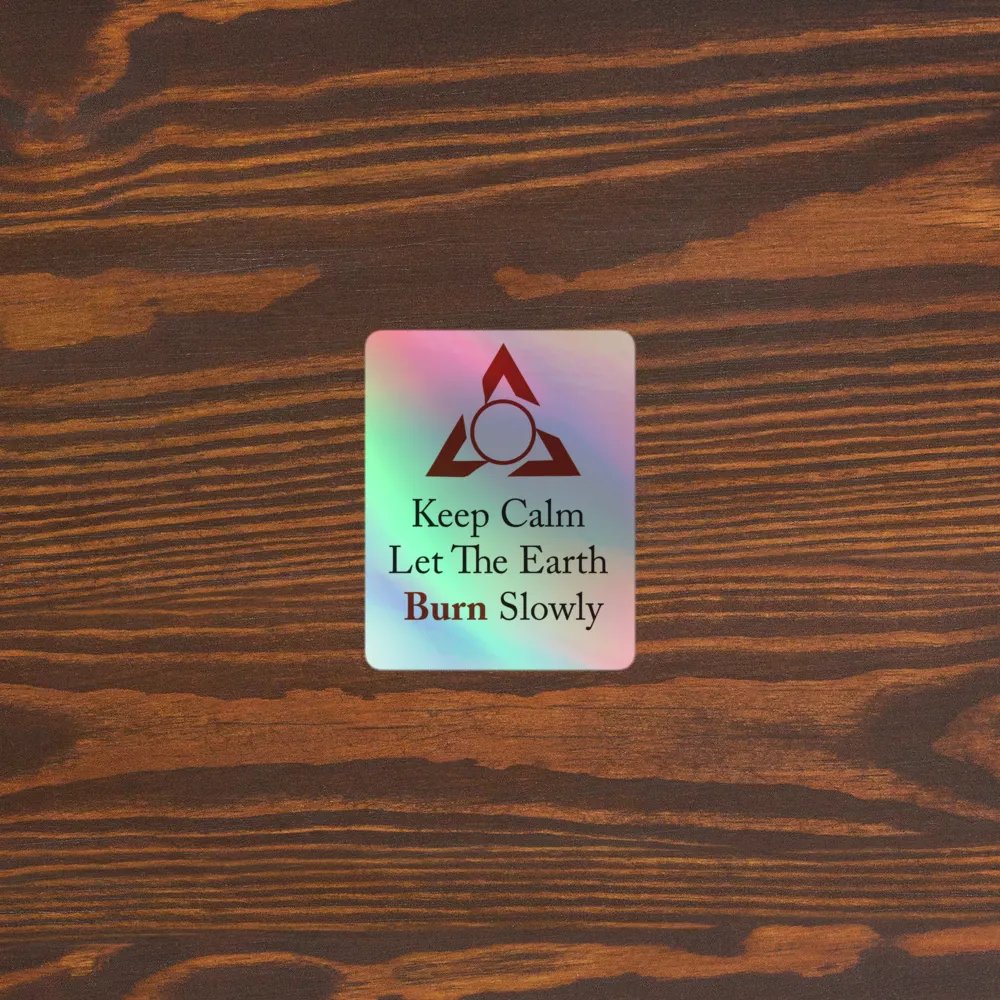 Let the world burn | Kiss-Cut Holographic Sticker Sheet product image (3)