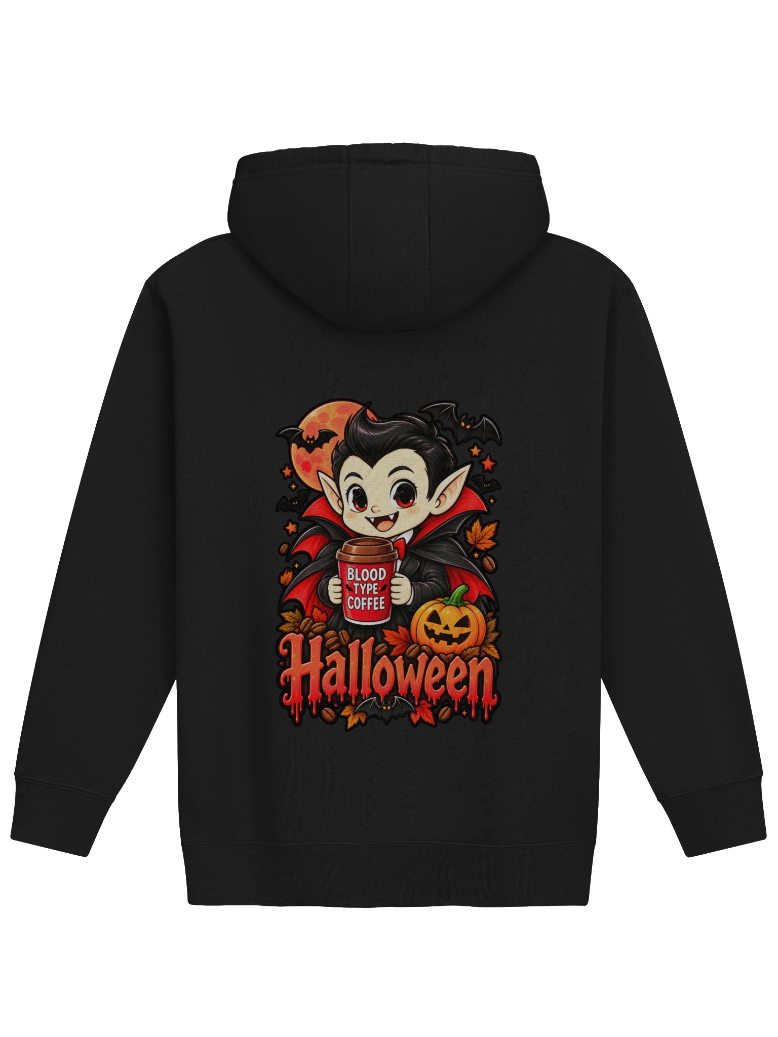 Halloween Vampire Coffee – Blood Type Coffee Hoodie product image (7)