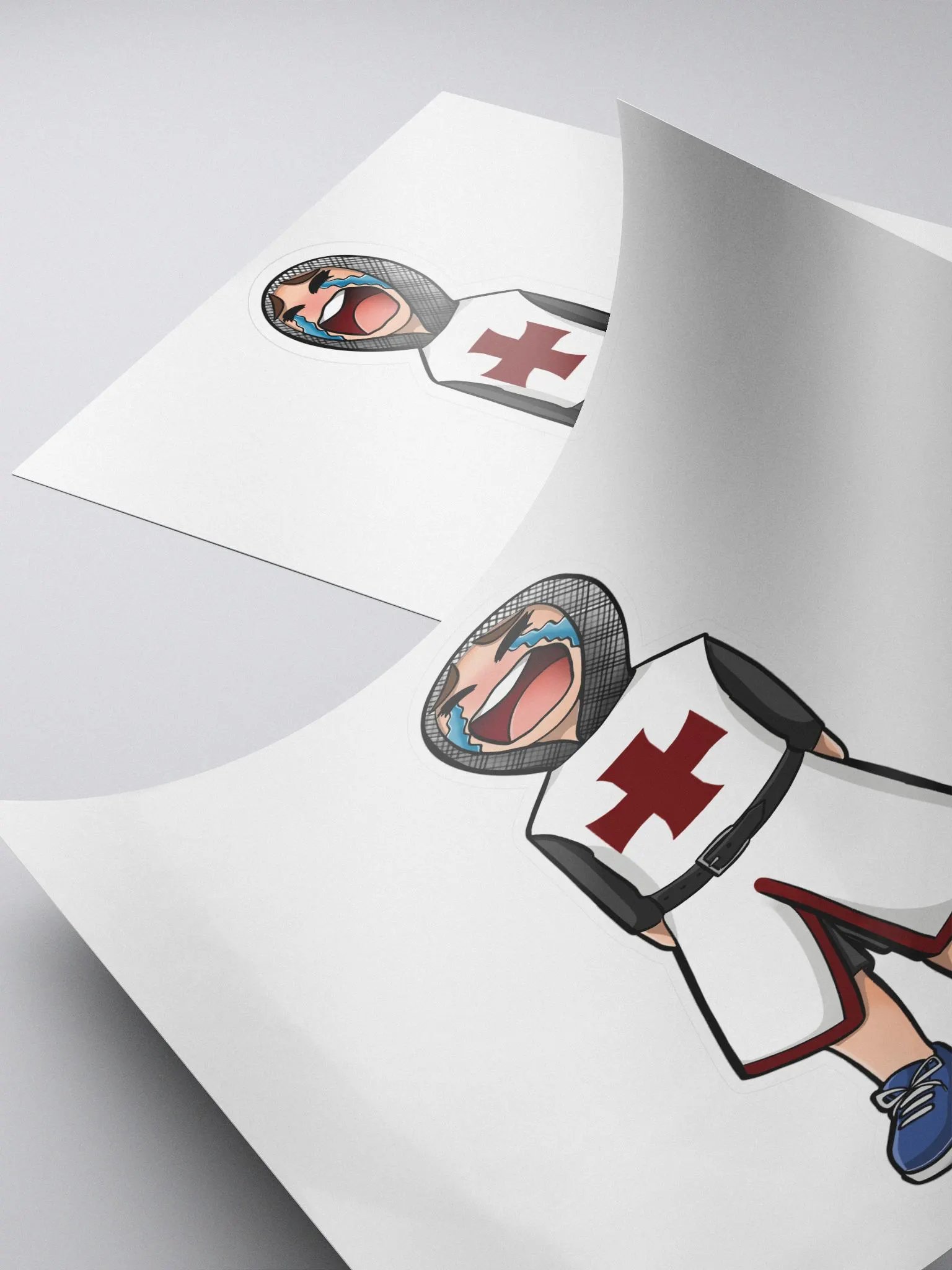 Crying Knight Sticker product image (4)