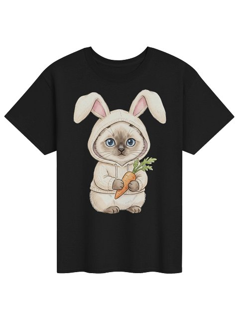 Bunny Hoodie Siamese Tee
