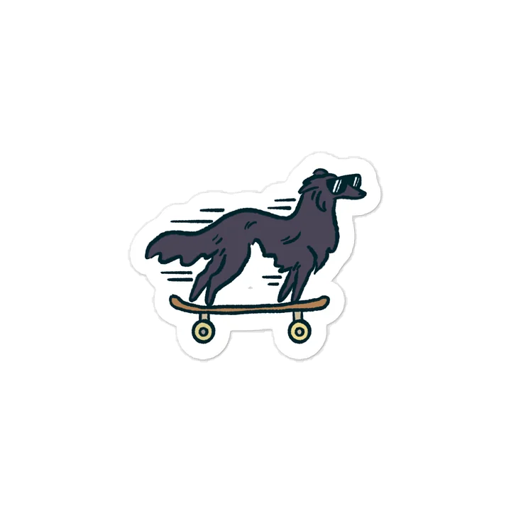 Fast Dog Sticker - Black product image (1)