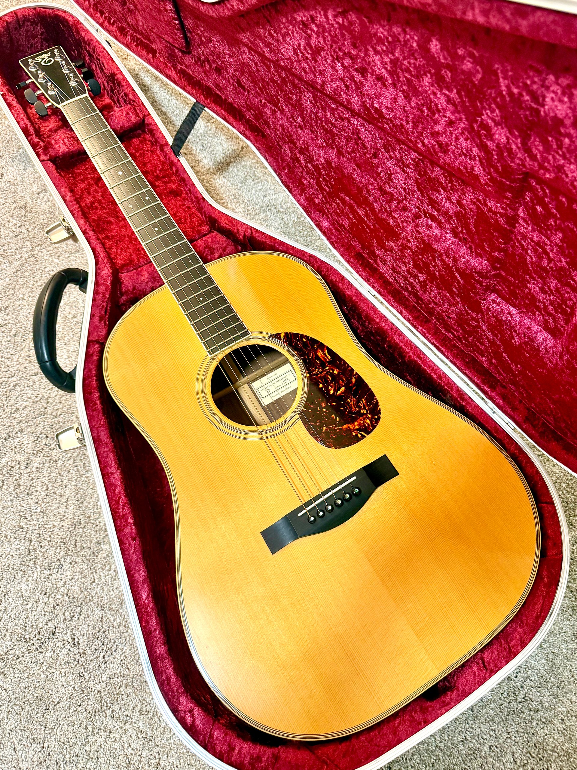 1994 Santa Cruz D-1155 "CUSTOM D MODEL" German Spruce Top Dreadnought + OHSC product image (2)