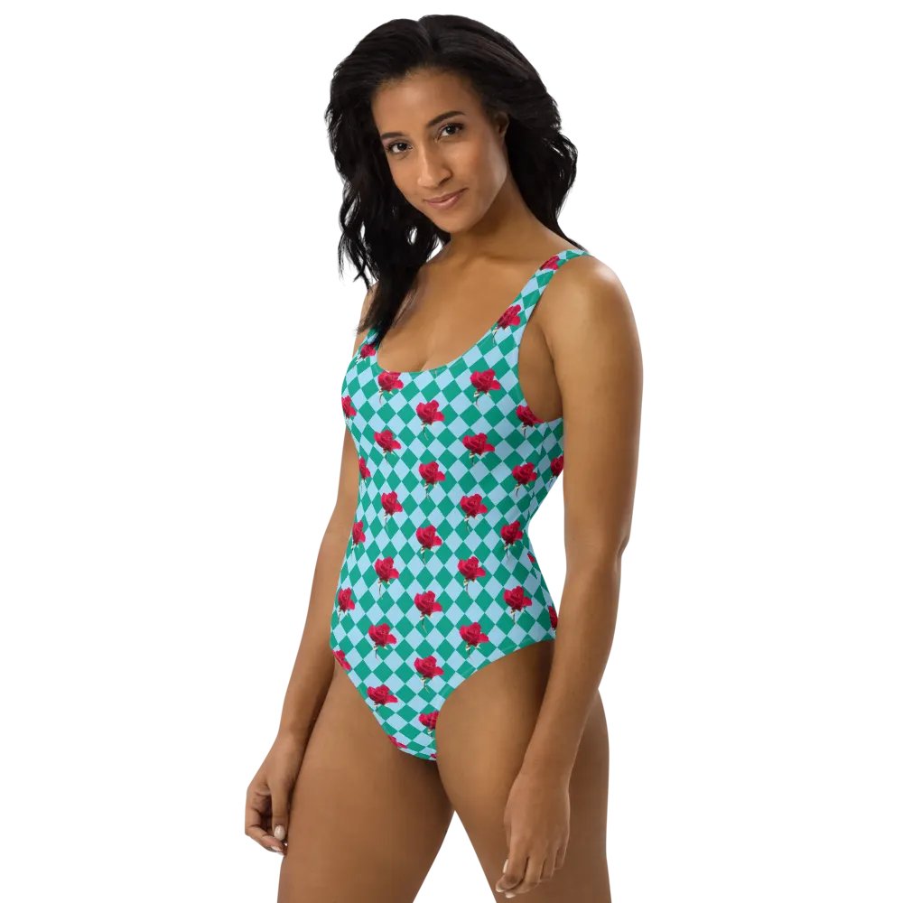 Rosy one-piece {aqua and teal} product image (7)