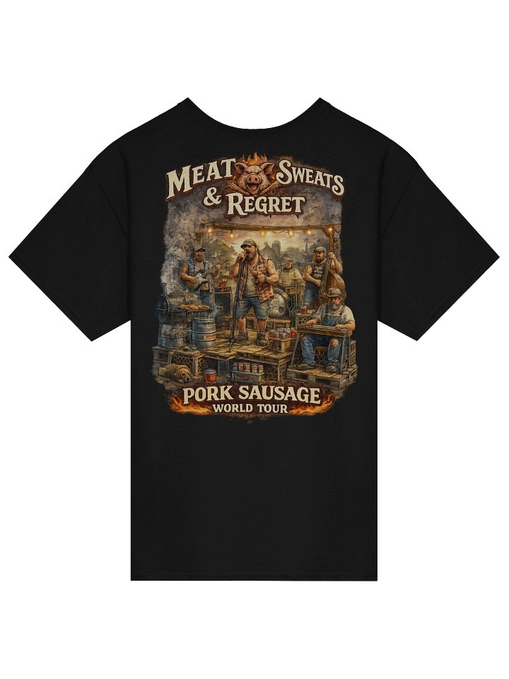 MEAT SWEATS & REGRET - CREW SHIRT - PORK SAUSAGE TOUR 1990 product image (2)
