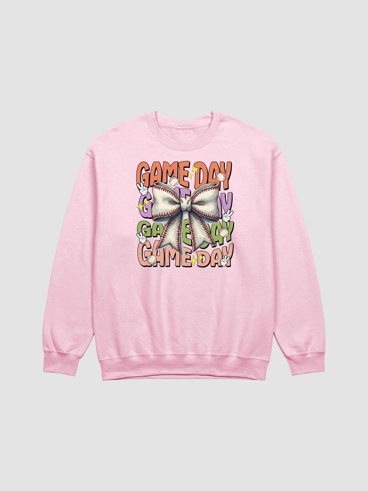 Game Day Bow Baseball Sweatshirt product image (7)