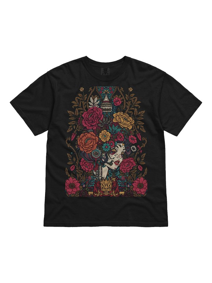 Midnight Blossom Portrait Heavyweight Tee product image (1)