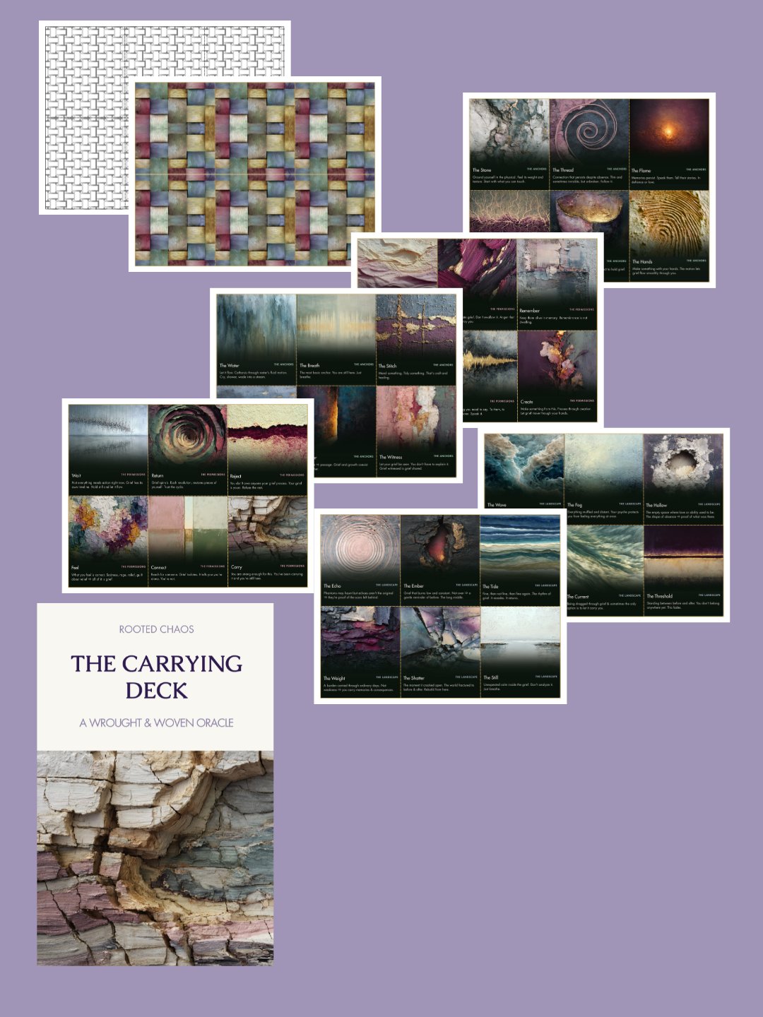 The Carrying Deck: A Wrought & Woven Oracle | 36-Card Printable Grief Oracle Deck (Digital PDF) product image (10)