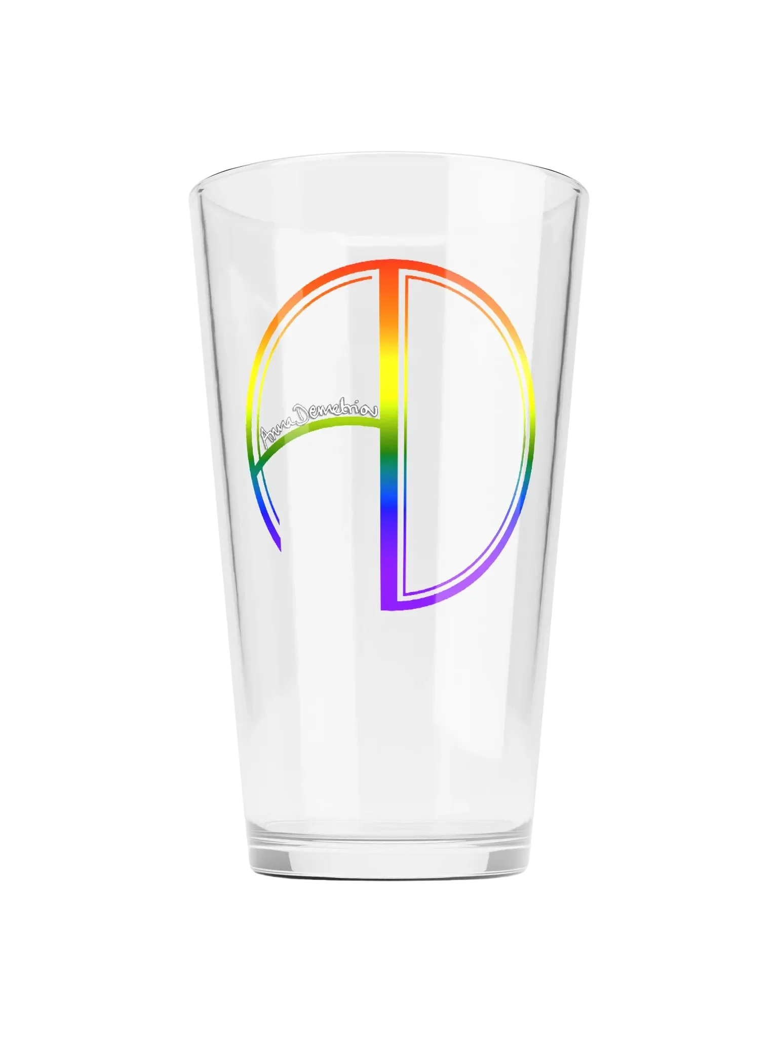 Rainbow Logo Pint Glass product image (1)