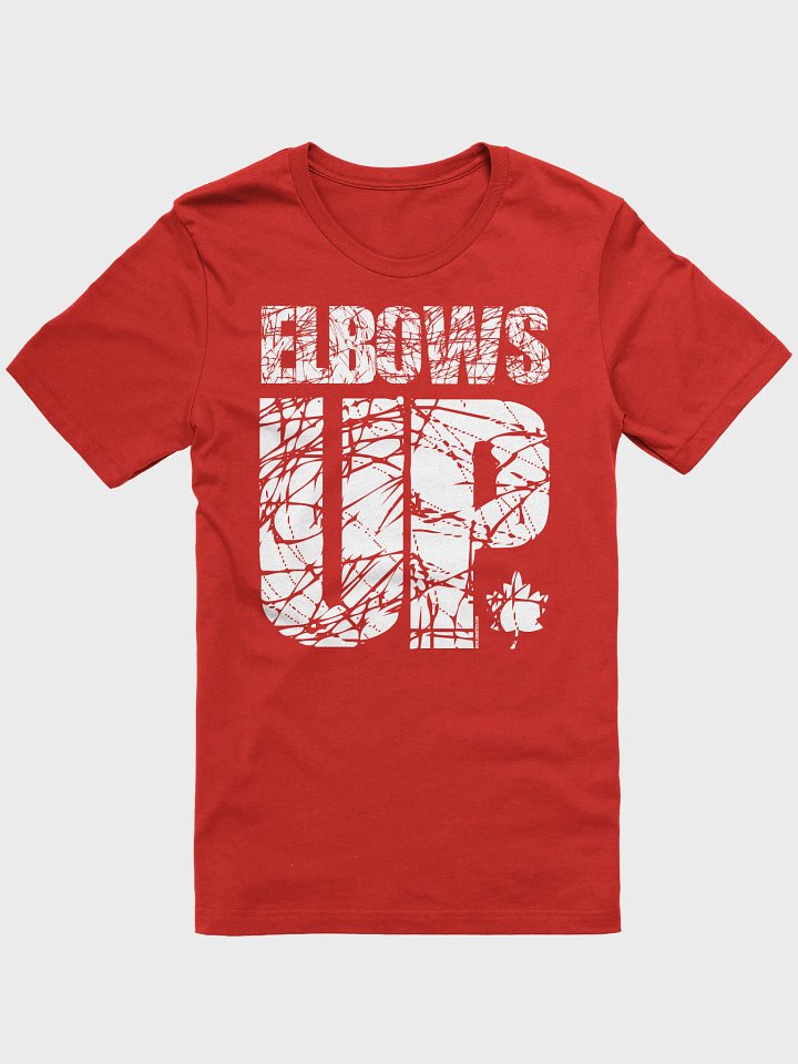 Funny Hockey T-Shirt - Elbows up - Gift for Hockey Lovers Who Stand Their Ground product image (1)