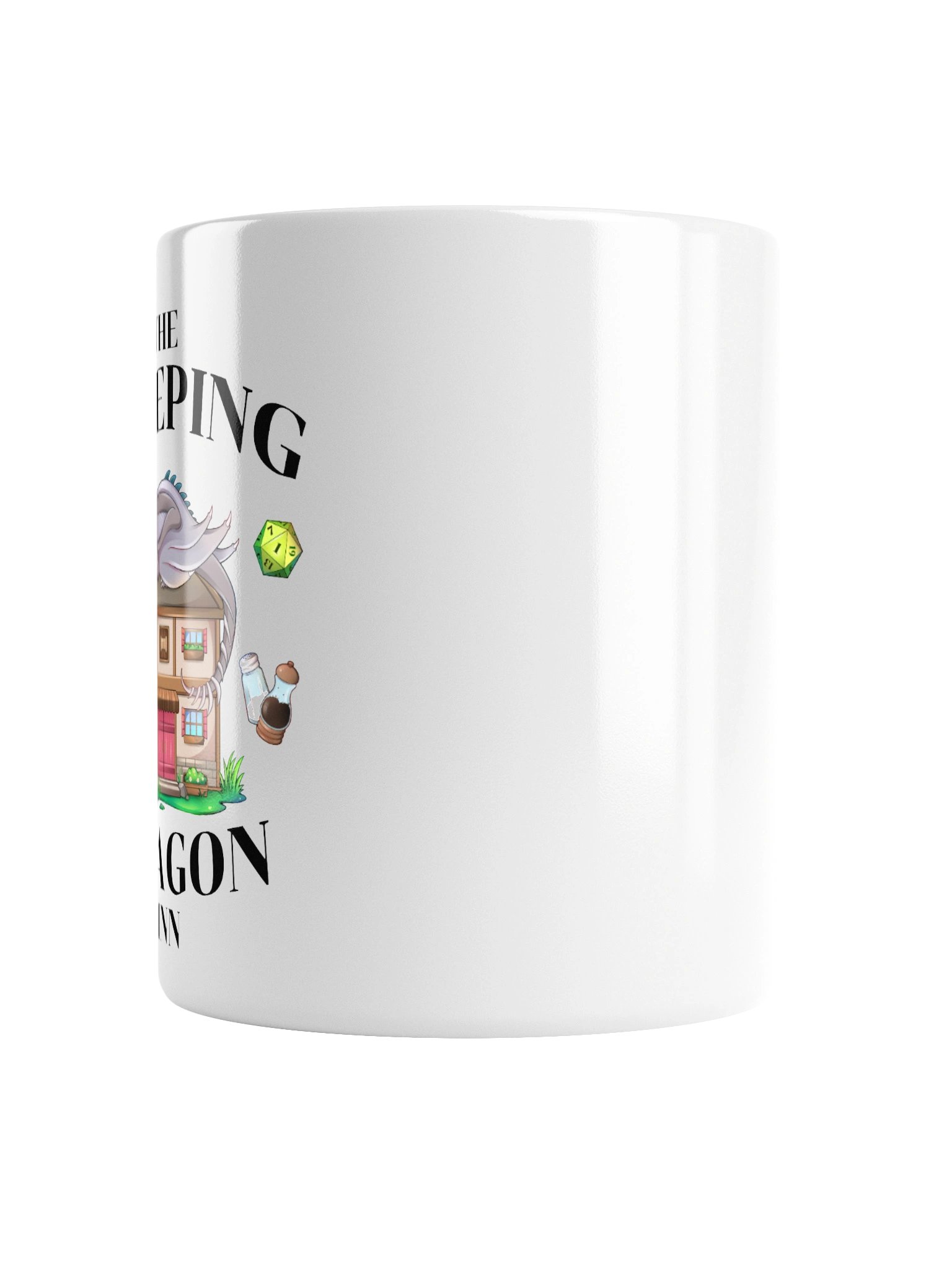 The Sleeping Dragon Inn Mug [White with Black Font] product image (2)