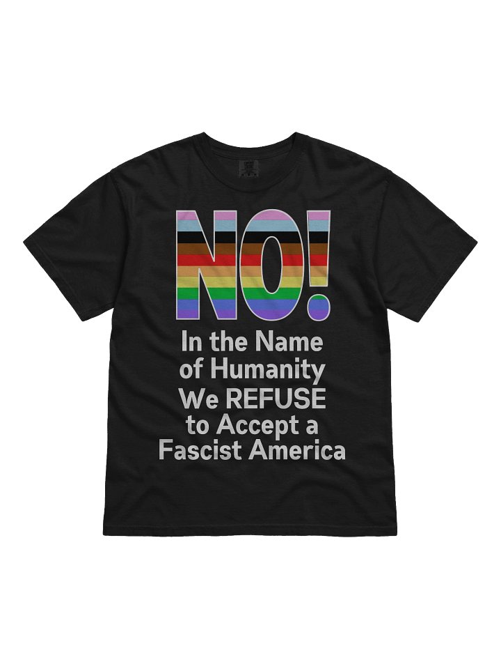 Rainbow NO! In the Name of Humanity Shirt product image (1)
