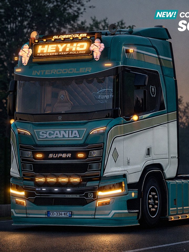 ETS2 TM Scania PGRS (SCS & Eugene) + FREE Trailers - Multicolor Skin Pack (Paintjob only) product image (2)