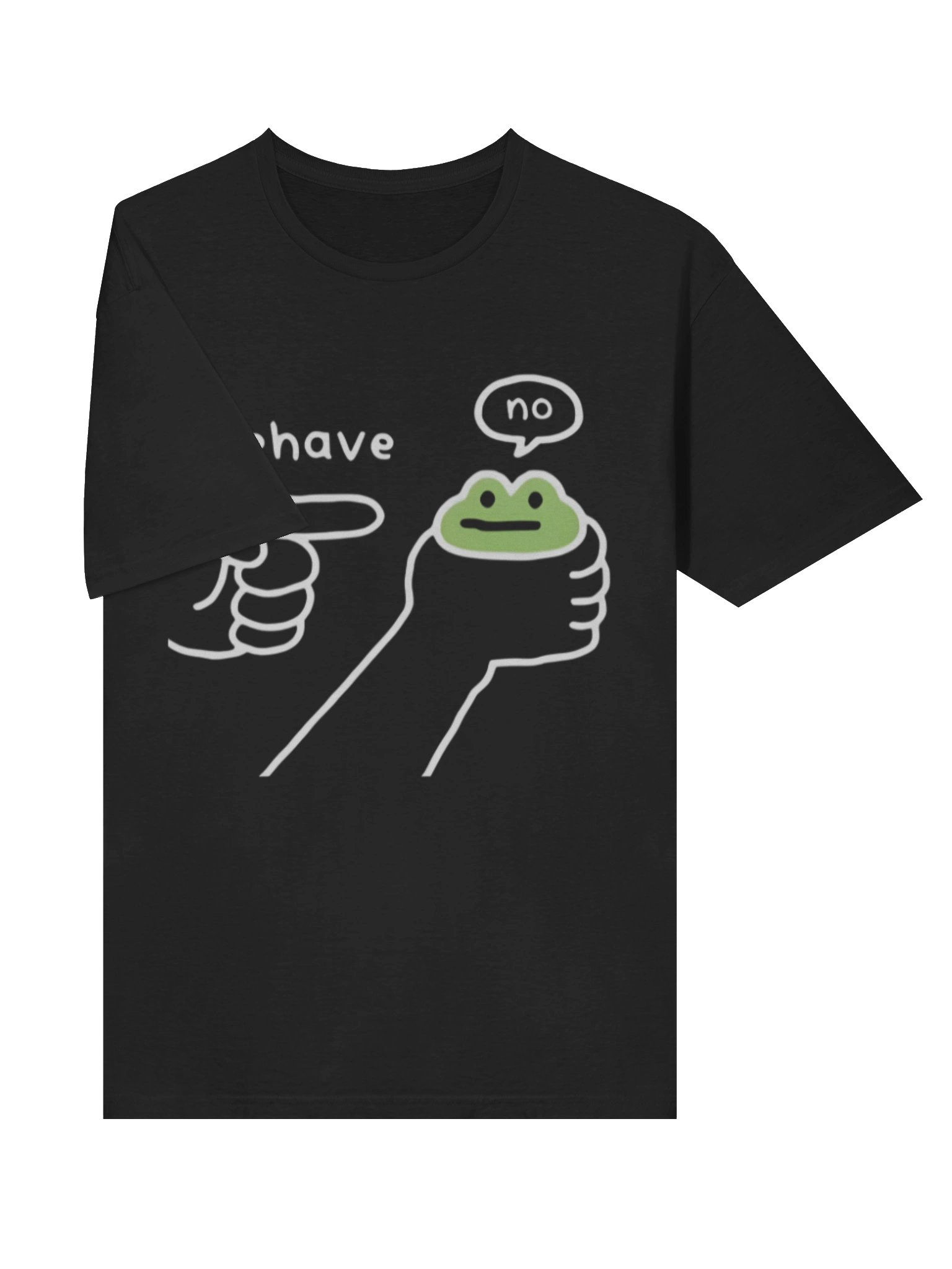 Dishonest Frog Washed Behave No Shirt product image (3)