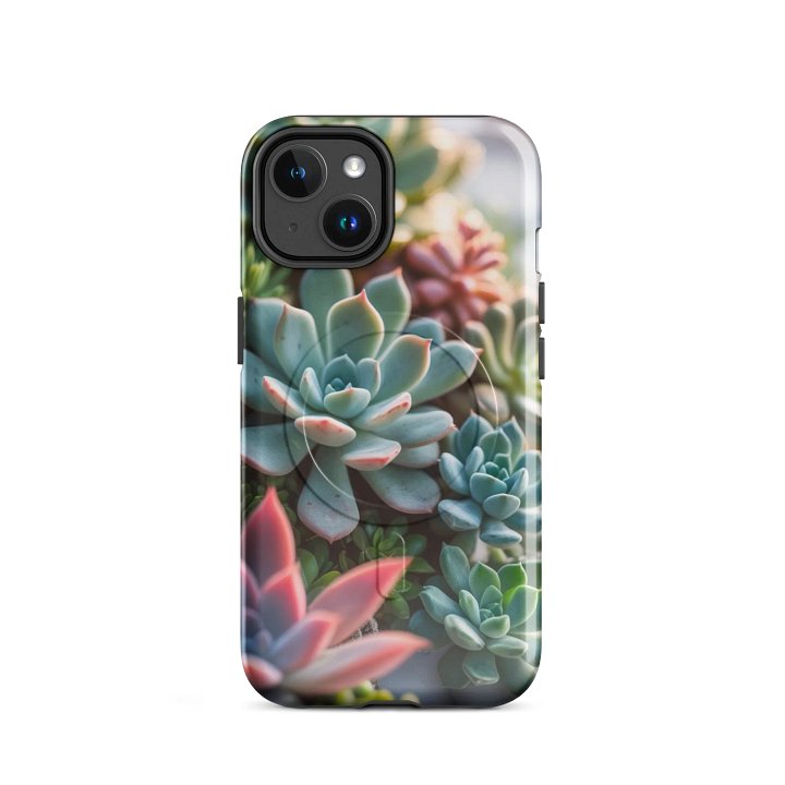 Succulent Serenade Tough Magnetic MagSafe® iPhone® 14, 15, 16, 17, Pro, Pro Max, Plus Cases. product image (2)