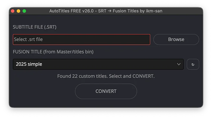 AutoTitles Free for DaVinci Resolve Studio 20 product image (2)