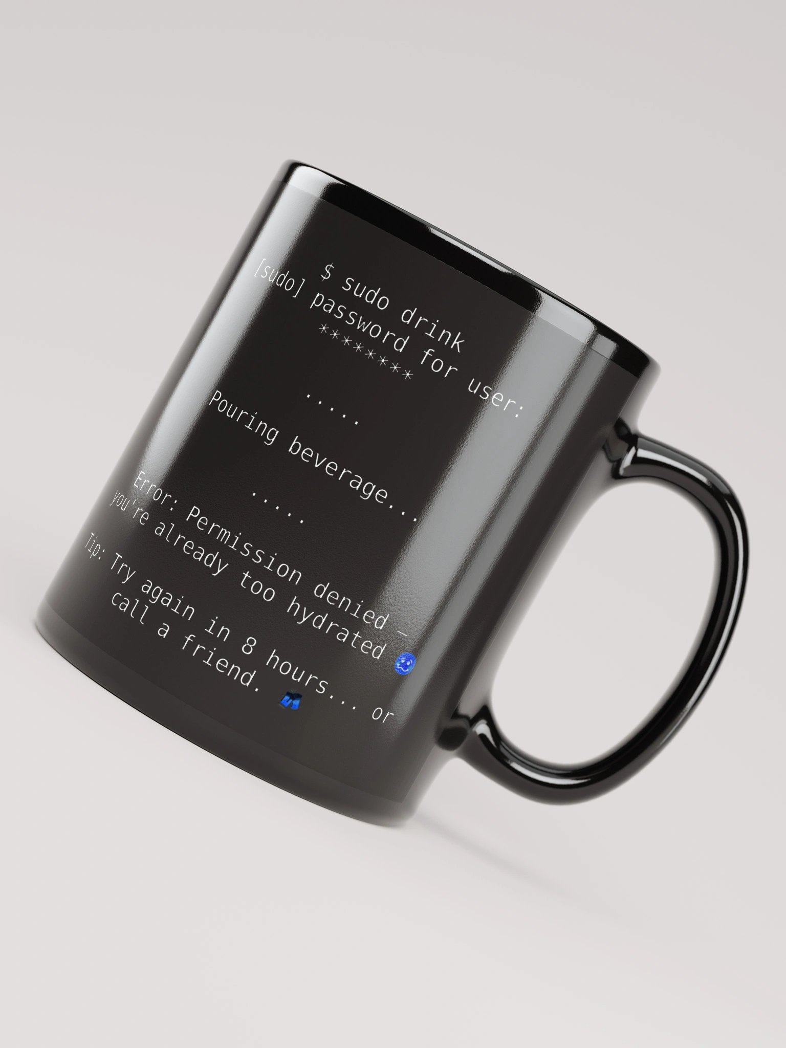 Black Mug - sudo drink product image (4)